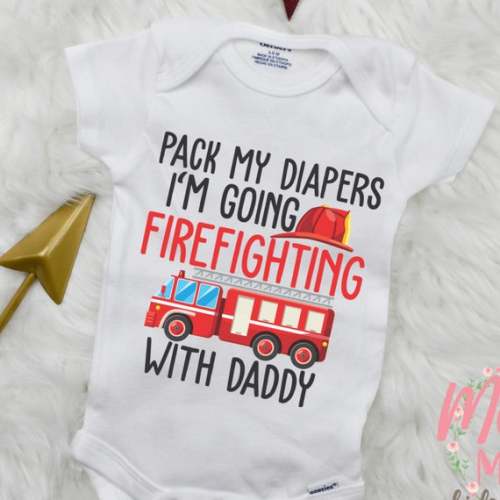 firefighter onesie for baby boy