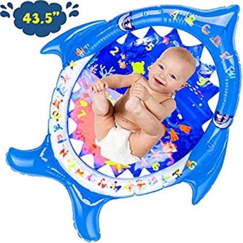 Soopotay Tummy Time Water Play Mat Baby Water Mat for 3 to 12 Months Girl Boy