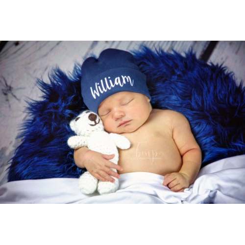 newborn hat with name