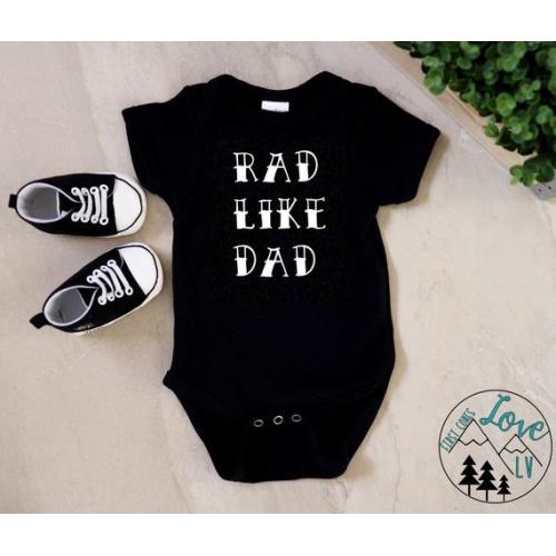 rad like dad onesie