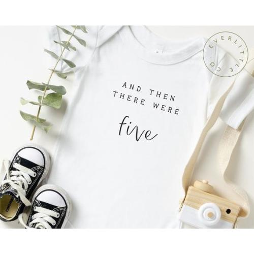 and then there were five onesie