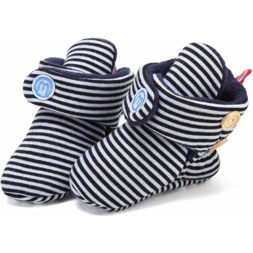 FANTURE Baby Newborn Cozy Fleece Booties with Non Skid Bottom