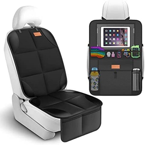 Mr.Stream Universal Car Seat Back Organizer Protector Kids Toy Storage Bag for Baby Stroller Travel Accessories,Kick Mat Brown Mr.Stream Universal Car Seat Back Organizer Protector Kids Toy Storage Bag for Baby Stroller Travel Accessories,Kick Mat Brown