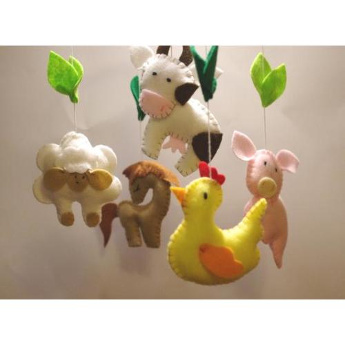 farm animal crib mobile