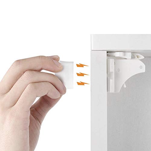 Baby Proofing Magnetic Cabinet Locks Baby Safety Lock Children Proof Cupboard Baby Latches 8pcs Adhesive Magnet Drawers Locks No Drilling Guards Locks Ecog Cabinet Locks Straps