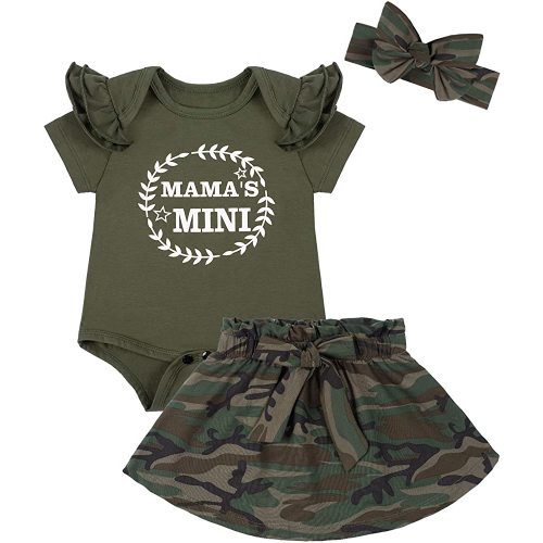 Taicanon Christmas Baby Girl Skirt Outfit Girls My First Christmas Skirt Sets