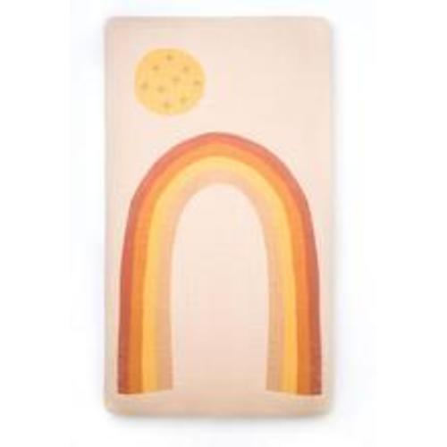 coveted things rainbow crib sheet