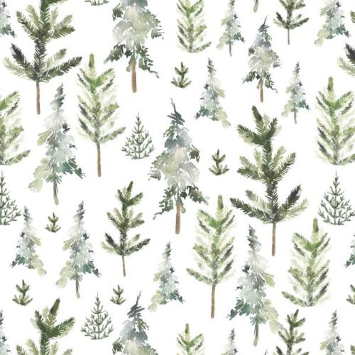 pine tree crib sheet