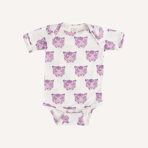 Vertical Striped Lapneck Tie-Dye Infant Shirt