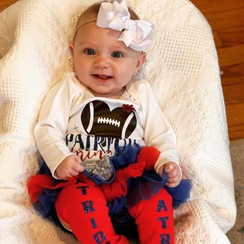 baby girl patriots outfit