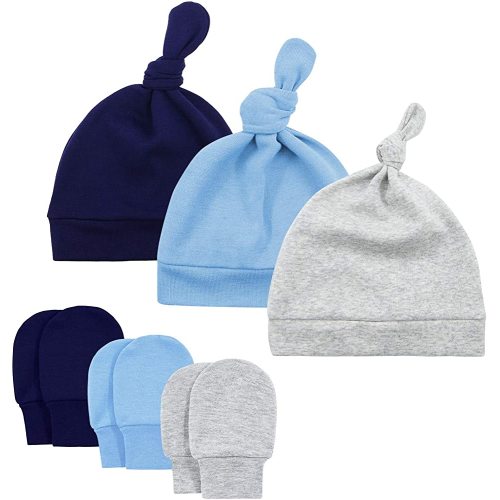 American Trends Baby Hat Mittens Newborn Hats for Boys Baby Hats 0-6 Months Winter Beanie Caps