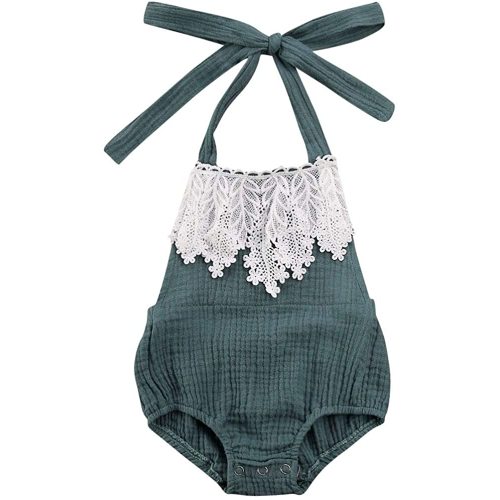 baby pleated strappy bodysuit and shorts set