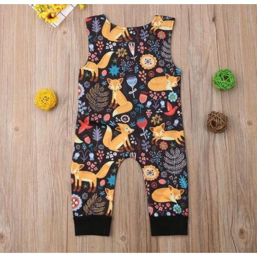 fox print baby clothes