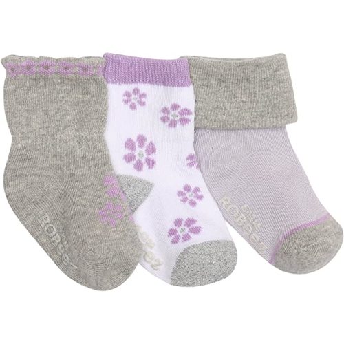 Robeez Baby Socks 0-6 Months Baby Girl Socks 6pk