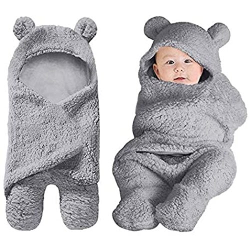 Navy Blue Dino Galabloomer Newborn Swaddle Blanket with Beanie Set Baby Boy Receiving Blanket