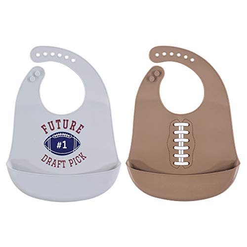 Little Jump 2 PackTeepee /& Cloud Long Sleeved Bib Waterproof Bibs with Pocket 6 to 24 Months Baby boy Bib with Sleeves/&Pocket Teepee /& Raindrops