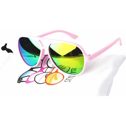KD3149 Baby Infant Age 0-24 Months Aviator turbo Toddler Sunglasses reflective lens