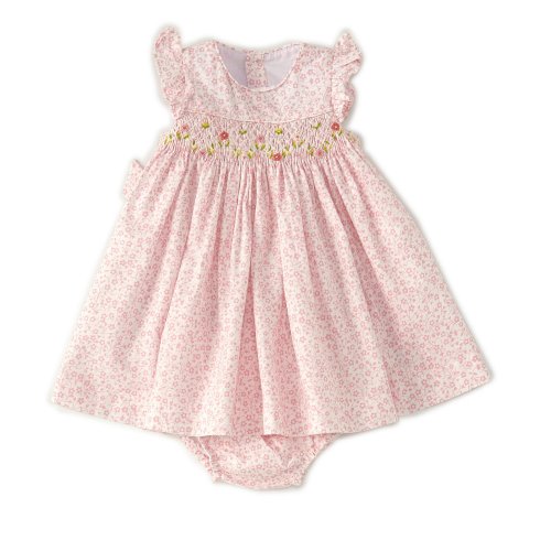 White with Pink Roses Edgehill Baby Girl 2 Piece Shorts Outfit 0//3M