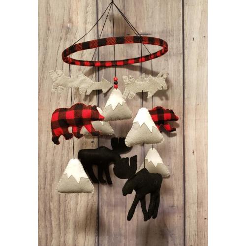 lumberjack baby mobile