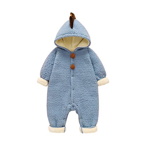 ATHEMEET Baby Adorable Hoodie Jumpsuit Snow Suit Winter Zip Up Long Sleeve One-Piece Coat