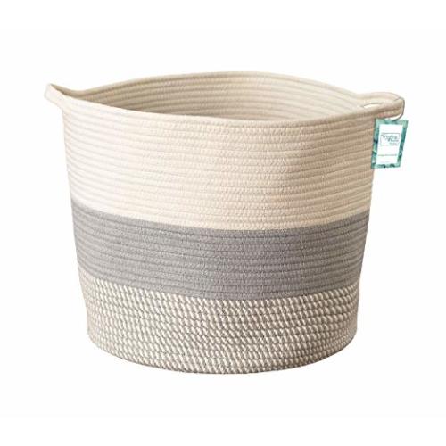Decorative Clothes Hamper Basket Blanket Storage Basket With