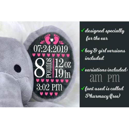 Free Free 139 Elephant Birth Announcement Svg SVG PNG EPS DXF File