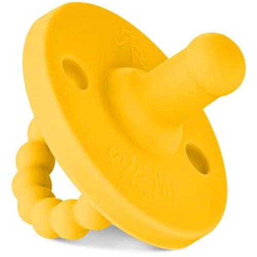 mombella mushroom teether pink