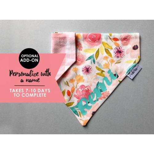 matching baby bib and dog bandana