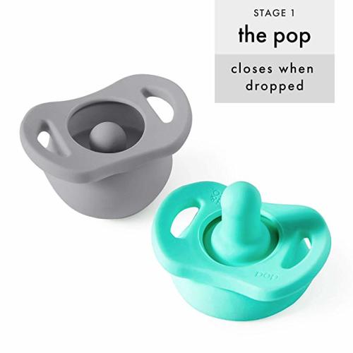 NEW SEALED The Pop The Cleaner Pacifier Natural Shape 0-6 Months Doddle /& Co
