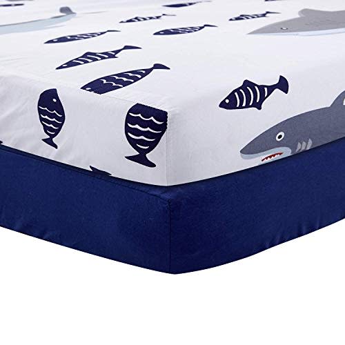 baby boy shark crib bedding