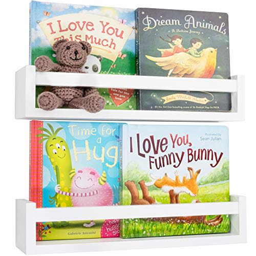 2x Cute Cloud Wall-Mount Floating Shelf Holder Storage Organizer Baby Room Decor