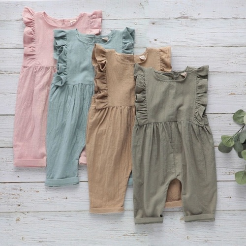 baby pleated strappy bodysuit and shorts set