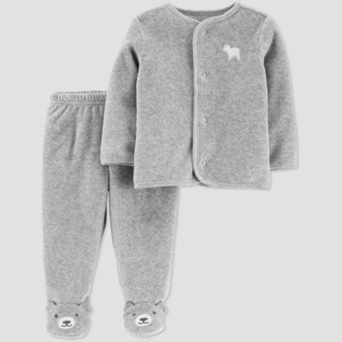 baby boy half zip sweater