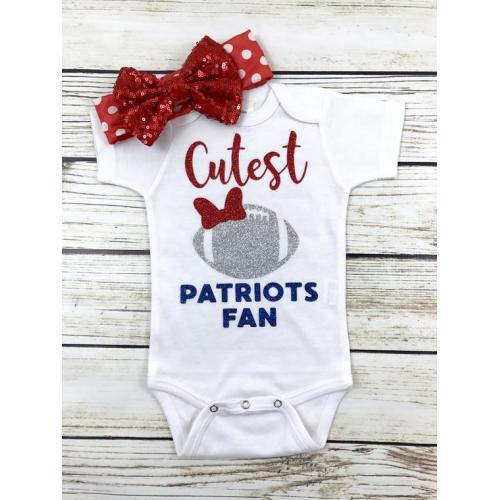 patriots onesie baby girl