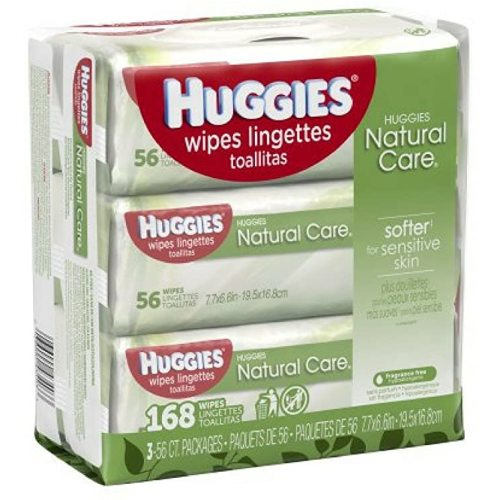huggies natural care unscented baby wipes sensitive 3 refill packs 528 total wipes
