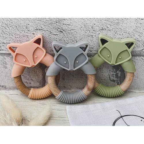 personalised wooden baby rattle