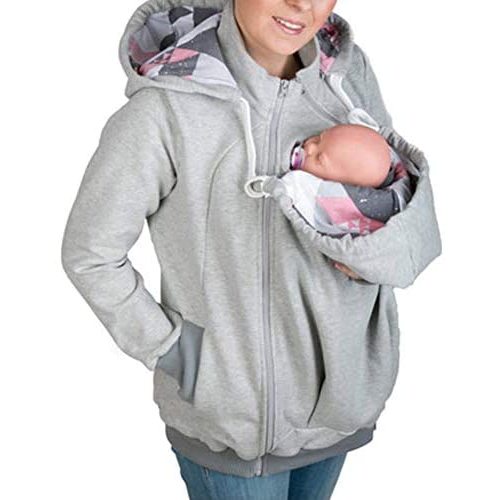 3In1 Kangaroo Pregnant Jacket with Side Zipper YOUSIOI Winter Baby Carrier Jacket