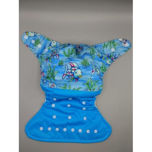 Made to order. Cloth diaper SassyCloth one size pocket diaper with wizard boy cotton print