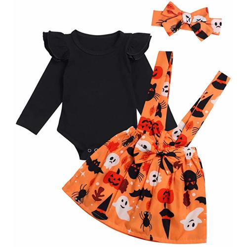 Carters Infant Baby Boy 1st Halloween Pumpkin Ghost Bat Sleeper Pajamas Hat Set