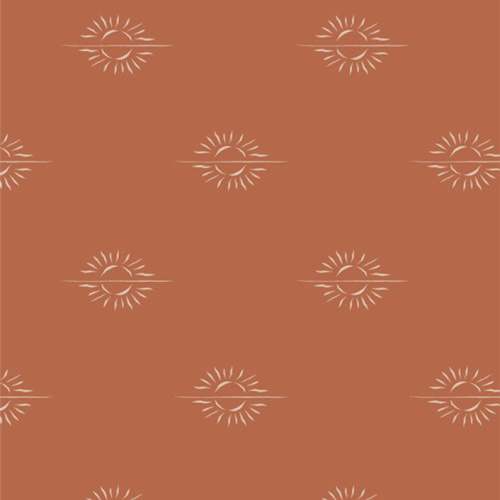 rust orange crib sheet
