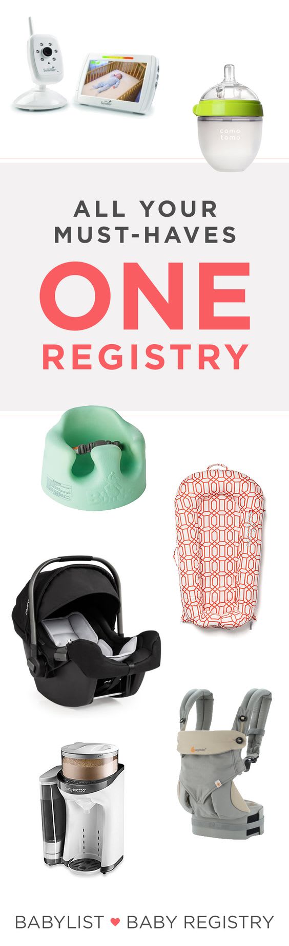 Add anything - like babysitting help, Etsy items, or home cooked meals - to one beautiful baby registry.