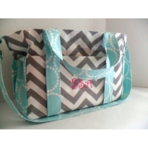 Monogrammed Custom Made Extra Large Diaper bag Made by fromnancy