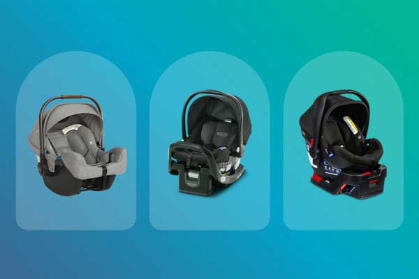 collage of car seats