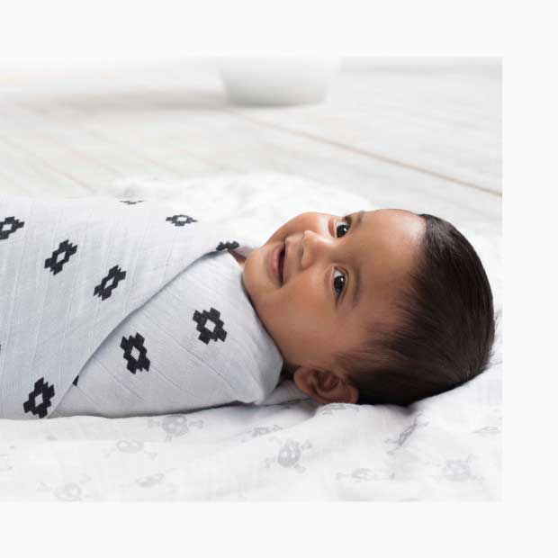 baby in swaddle