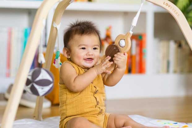 baby playing