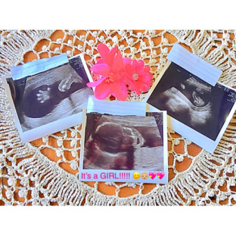 Ashley & Brady’s Baby Registry Photo.