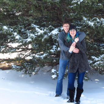 Lizz's and Dan's Baby Registry Photo.