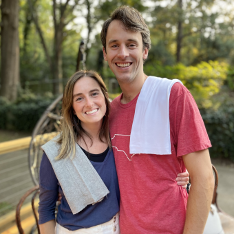 Katelin and Jamie Wheeler's Baby Registry Photo.