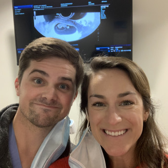 Margaret and Cody White's Baby Registry Photo.