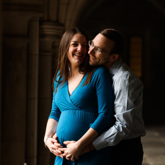 Vanessa and Ryan's Baby Registry Photo.